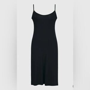 Alembika black midi slip dress